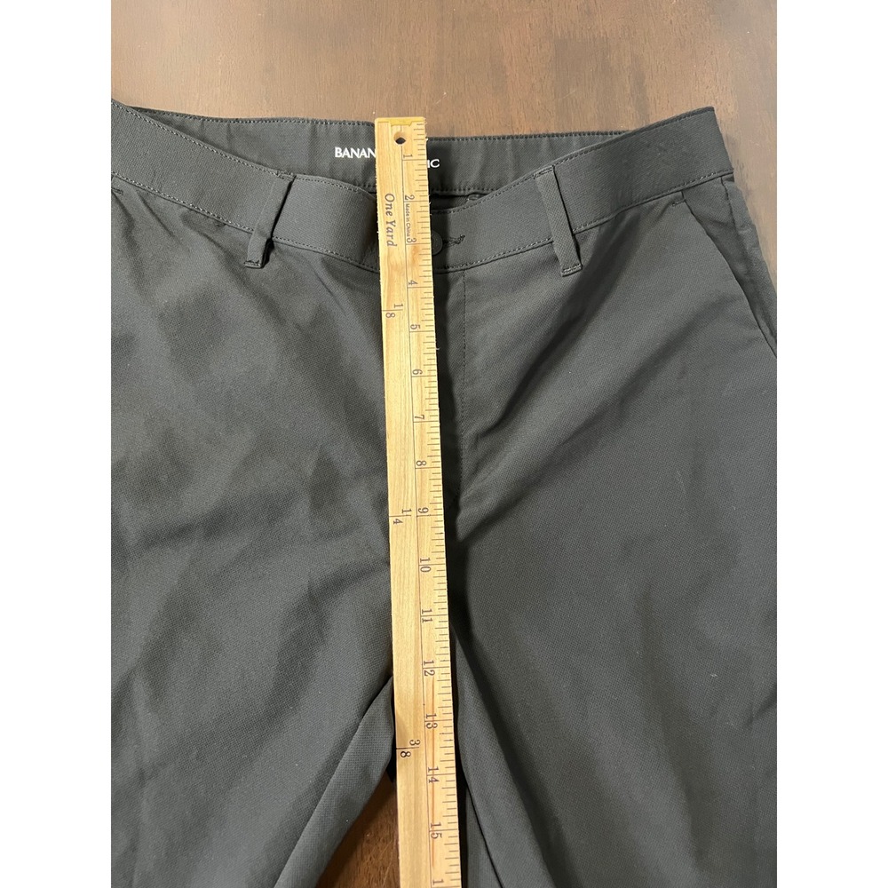 Banana Republic Mens Core Temp Slim Straight Chino Pants Black 32x30 - Picture 3 of 6